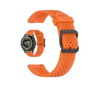 Waekethy 20mm Bracelet pour Garmin Vivoactive 5/Vivoactive 3/Venu/Venu sq/Venu sq 2/Venu 2 plus, Respirable Silicone Bracelet Montre Compatible avec Forerunner 55 158 165 245 645 Music (orange)