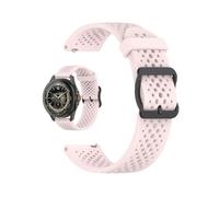 Waekethy 20mm Bracelet pour Garmin Vivoactive 5/Vivoactive 3/Venu/Venu sq/Venu sq 2/Venu 2 plus, Respirable Silicone Bracelet Montre Compatible avec Forerunner 55 158 165 245 645 Music (rose)