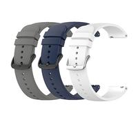 Waekethy Bracelets pour Garmin Forerunner 265/255, Bracelet montre 22mm Silicone Compatible avec Huawei Watch GT 2 46MM (Bleu+gris+blanc)