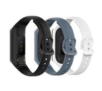 Waekethy Bracelets pour Samsung Galaxy Fit e R375, Silicone Sports Remplacement Bracelet de montres Compatible avec Galaxy Fit e R375 (Noir + blanc + gris)