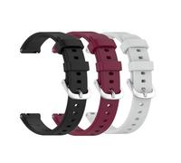 Waekethy pack of 3 Bracelets pour Garmin Lily 2, Bracelet Montre 14mm Soft Silicone Strap Sport Smartwatch Band Compatible avec Garmin Lily 2 (Noir + Rouge + gris)