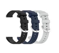 Waekethy pack of 3 Bracelets pour Garmin Lily 2, Bracelet Montre 14mm Soft Silicone Strap Sport Smartwatch Band Compatible avec Garmin Lily 2 (Noir + bleu + gris)