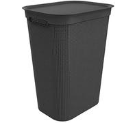 Wäschesammler - ROTHO - Brisen - 50L - Plastique (PP) - Noir - Avec couvercle