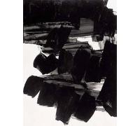 Waeta Rnvzx Affiches célèbres Pierre Soulages Affiches Pierre Soulages Graffiti Noir Art Mural Pierre Soulages Peinture sur Toile Décoration intérieure Photos 40x60cm sans Cadre