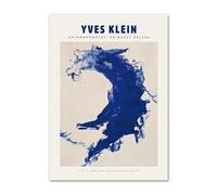 Waeta Rnvzx Célèbres Affiches Yves Klein Art Mural Abstrait Bleu Yves Klein Impressions Yves Klein Tableau sur Toile Photos Minimalistes pour Décoration Intérieure 50x70cm sans Cadre
