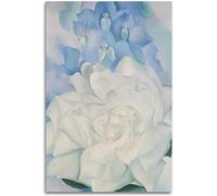 Waeta Rnvzx Georgia O'keeffe Poster Georgia O'keeffe Impressions 《Fleur Blanche》 Art Mural Georgia O'keeffe Peinture sur Toile pour décoration intérieure Photos 50 x 70 cm x 1 sans Cadre