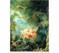 Waeta Rnvzx Jean Honoré Fragonard La Balançoire Affiche Toile Vintage Peinture Abstrait Art Mural Jean Honoré Fragonard Tirages Pour Décor D’intérieur Photo 50x65cm Sans Cadre