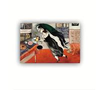 Waeta Rnvzx Marc Chagall Affiches d’anniversaire Peinture abstraite colorée Marc Chagall Toile Art mural Marc Chagall Impressions pour la décoration intérieure Photo 50x70cm Sans cadre