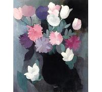 Waeta Rnvzx Marie Laurencin imprime des affiches (bouquet de fleurs) aquarelle murale peinture colorée sur toile florale pour décoration moderne 40x60cm sans cadre