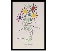 Waeta Rnvzx Pablo Picasso Affiche Pablo Picasso Bouquet De Paix Art Mural Peinture Moderne Sur Toile Pablo Picasso Impressions Pour Décoration Intérieure Photos 40x60cm Sans Cadre