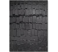 Waeta Rnvzx Pierre Soulages Affiche Toile Art Mural Pierre Soulages Impressions Moderne Abstrait Minimaliste Peinture Pour Salon Décor Art Photo 50X70cm Sans Cadre