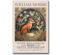 Waeta Rnvzx William Morris Affiche renard toile peinture Vintage botanique fleur art mural William Morris impressions moderne Home Decor photos 40x50cm sans cadre