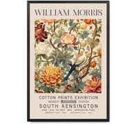 Waeta Rnvzx William Morris Affiche Vintage Botanique Fleur oiseau Art mural William Morris Impressions Moderne Toile Peinture Décor Maison Photos 40x50cm Sans Cadre