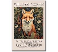 Waeta Rnvzx William Morris renard affiche rétro toile peinture Vintage botanique fleur art mural William Morris impressions moderne Home Decor photos 40x50cm sans cadre