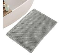 Waffle Microfiber Bath Mat | 17x24in 43.18x60.96cm Cotton Yarn 280g | Ultra Absorbent Non Slip Machine Washable Rug | Soft Quick Dry Durable Floor Pad Bathroom Kitchen Entryway