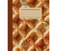 Waffle Pattern Composition Notebook College Ruled: 110 Wide Lined Pages for School Notes, Creative Writing and Journaling. | Standard Size 7.5 x 9.25 in.