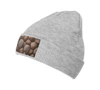 WAFICAC Bonnet Unisexe Chaud et Mignon pour l'hiver, Style Petoskey Stone, Bonnet tricoté à Revers.