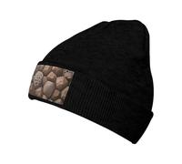 WAFICAC Bonnet Unisexe Chaud et Mignon pour l'hiver, Style Petoskey Stone, Bonnet tricoté à Revers.