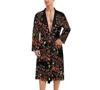 WAFICAC Je suis trop autiste pour ça. Peignoir de bain à manches longues pour homme, style spa, idéal pour la salle de bain et la maison.