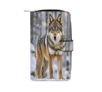 WAFICAC Portefeuille Wolf, Porte-Cartes de crédit Tendance, Grande capacité, Pince à Billets, Portefeuille Fin en Cuir pour Hommes et Femmes