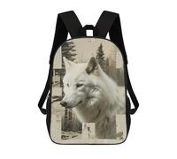 WAFICAC Sac à dos pour ordinateur portable Wolves And Their Home 17 pouces, sac à dos tendance, sac de voyage à bandoulière, format cabine