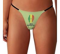 WAFICAC Sénégal Je suis Une sénégalaise Tongs Respirantes pour Femmes Stretch T-Back sous-vêtements Taille Basse Culotte Invisible