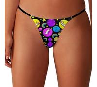 WAFICAC String Sexy Colourful Emotions pour Femme, String Graphique élégant et sans Coutures, Taille Basse.