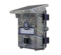 WAFOHSR Caméra De Chasse Alimentée par Panneau Solaire 20MP 1296P, Vision Nocturne, Piège Photo Activé Le Mouvement, Étanche IP66, Caméras Suivi des Sentiers La Faune Haute RéSolution