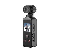 WAFOHSR Caméra de Poche Sport vidéo Microphone Ligne dans l'interface Objectif Rotatif à 270 degrés des caméscopes Haute RéSolution(Only Camera Black)