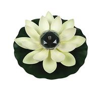 WAFOHSR Fontaine Solaire Flottante Jardin Cascade Fontaine Piscine étang Bain d'oiseaux Panneau Solaire Pompe à Eau décoration de Jardin Fontaine alimentée Facile à Installer(White No Fountain)