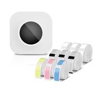 WAFOHSR Imprimante D'étiquettes Portable Q30S Mini Imprimante Thermique Autocollant D'étiquette Auto-adhésive Connexion sans Fil Mini Portatil Facile à Utiliser(White Set)