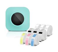 WAFOHSR Imprimante D'étiquettes Portable Q30S Mini Imprimante Thermique Autocollant D'étiquette Auto-adhésive Connexion sans Fil Mini Portatil Facile à Utiliser(Green Set)