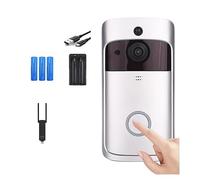 WAFOHSR Interphone Vidéo IP Intelligent WiFi Visiophone Porte Sonnette Caméra Alarme IR Caméras De Sécurité sans Fil Audio Bidirectionnel(Option 10)