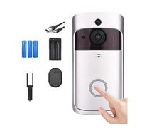 WAFOHSR Interphone Vidéo IP Intelligent WiFi Visiophone Porte Sonnette Caméra Alarme IR Caméras De Sécurité sans Fil Audio Bidirectionnel(Option 12)