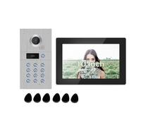 WAFOHSR Interphone Vidéo Tuya 10 Pouces sans Fil Wi-FI 1080p for La Maison, Sonnette, Déverrouillage par Carte Magnétique Audio Bidirectionnel(P218S1M121B1-86-FHD)