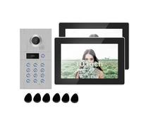 WAFOHSR Interphone Vidéo Tuya 10 Pouces sans Fil Wi-FI 1080p for La Maison, Sonnette, Déverrouillage par Carte Magnétique Audio Bidirectionnel(P218S1M121B2-86-FHD)