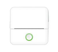 WAFOHSR Mini-imprimante Thermique D'étiquettes Portable HD, Bluetooth, for Étudiant, Erreur De Titre, Note, Mauvaise Poche, Impression sans Encre Facile à Utiliser(White)
