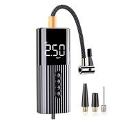 WAFOHSR Mini Pompe De Gonflage De Voiture 12V, Compresseur d'air Numérique Filaire Portable, Pompe Gonflable for Pneus De Voiture, Lumière LED for Voiture, Moto, Vélo Facile à Utiliser