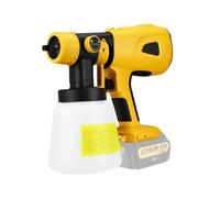 WAFOHSR Pistolet De Pulvérisation Électrique Sans Fil 1000ml, For Batterie Li-ion 18V/20V, Aérographe Revêtement Meubles Automobiles, Pulvérisateur Peinture Portable RéGlage PréCis