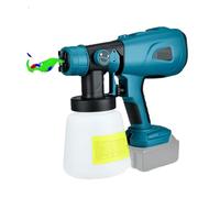 WAFOHSR Pistolet De Pulvérisation Électrique Sans Fil, 1000ml, For Batterie Li-ion Max 18V/20V, Pulvérisateur Peinture Portable, Aérographe Revêtement Meubles Automobiles RéGlage PréCis