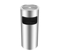 WAFOHSR Poubelles De Grande Capacité For L'extérieur, Grand Cendrier D'extérieur, Facile À Nettoyer, Sur Pied En Acier Inoxydable, Tasse Stabilité Compacte