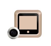 WAFOHSR Sonnette Visuelle Oeil De Chat Extérieur Surveillance Domestique Vision Nocturne Infrarouge Miroir Porte Électronique Maison Intelligente Audio Bidirectionnel(Concealed Style)