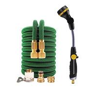 WAFOHSR Tuyau d'arrosage de Jardin, Tuyau d'arrosage pivotant, Pistolet pulvérisateur d'eau à Haute Pression, Flexible et Extensible Largement Utilisé(Hose Set 07,17FT)