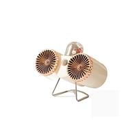 WAFOHSR Ventilateur de pulvérisation été USB Anion Portable climatiseur Rechargeable Double Feuille Ventilateur Bureau Portable Ventilateur de Refroidissement Facile à Utiliser(White)