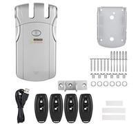 WAFU Serrure électronique sans fil Smart Lock Serrure électronique invisible sans vec télécommande Home Smart Remote Control Door Lock