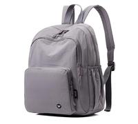 Wafybsre Petit sac à dos en nylon décontracté léger pour femme, Gris et violet., Small, Décontracté