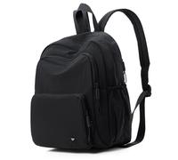 Wafybsre Petit sac à dos en nylon décontracté léger pour femme, noir, Small, Décontracté