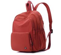 Wafybsre Petit sac à dos en nylon décontracté léger pour femme, Rouge, Small, Décontracté