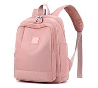 Wafybsre Sac à dos pour femmes petit, mini en nylon léger élégant - Sac de voyage et de travail - Sac à bandoulière - Sac de jour mignon, rose, S