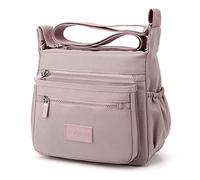 Wafybsre Sac à main à la mode pour femmes Sac à bandoulière en nylon élégant Sac à bandoulière (Rose)